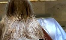 discovering her masturbating with sex toy intensely