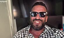 this curvy brazilian housewife gets her big natural tits licked. then her husband watches the big cock anal fucking in homemade cuckold action