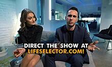 pov office sex with hot coworkers and busty bitch boss