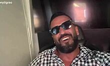 this curvy brazilian housewife gets her big natural tits licked. then her husband watches the big cock anal fucking in homemade cuckold action