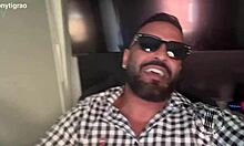 this curvy brazilian housewife gets her big natural tits licked. then her husband watches the big cock anal fucking in homemade cuckold action