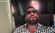 this curvy brazilian housewife gets her big natural tits licked. then her husband watches the big cock anal fucking in homemade cuckold action