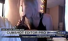 Hot teen girlfriend sucking cock!