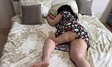 stepmom waits in bed for husband but stepson arrives to fuck her ass instead