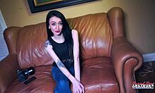 Hot Blonde Hannah and Skinny Brunette Olyssia Lick Sweet Pussies