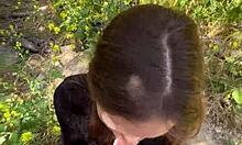 Pov hiking trail blowjob with petite romanian nadia noja