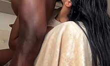 Cute schoolgirl 18+ gets hard face fuck from big black cock