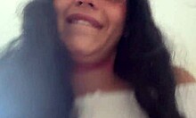 Horny petite latina fucks step dad in bent over creampie fantasy