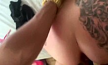 Married blonde screams with lover