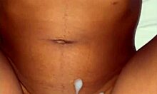 My stepdad fills my tight pussy with his warm cum in this homemade Latina session.