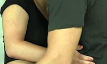 Busty Milf Diamond Foxxx Catches Teen Couple Fucking On Sofa And Joins For Wild Threesome Action With Intense Blowjobs.