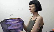 German Scout Picks Up Tall Skinny French Girl Delfine Dahlia for Casting Talk