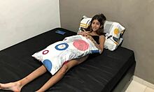 Skinny Latina Stepsister Masturbates In Room, Helped And Fucked Hard