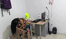 A dirty neighbor comes to ask her neighbor for cock and acts like a snail