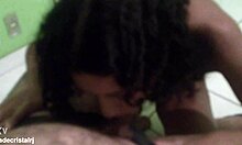 behind the scenes, jade's friend gives blowjob in close-up, wet pussy action