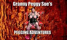 granny peggy sue sucks cock & gets mouthful of cum