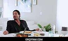 Strict stepdad punishes disrespectful stepdaughter sexually