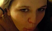 my new wife sucking my big cock like a pro.