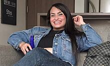 Latina casting where lingerie model seduces producer for job