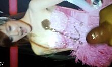 Amateur cums on Tiffany Lady Marmalade in lingerie