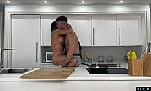 I watch my big ass latina milf girlfriend get fucked by her boyfriends freind in his house, it's so rough