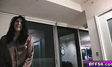 Horny babes say, 'Look at our juicy pussies!'