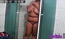 Nephew Installs Camera, Watches Aunt Bathing