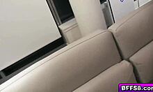 Horny babes say, 'Look at our juicy pussies!'