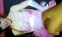 Amateur cums on Tiffany Lady Marmalade in lingerie