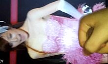 Amateur cums on Tiffany Lady Marmalade in lingerie