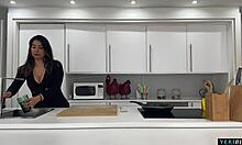 I watch my big ass latina milf girlfriend get fucked by her boyfriends freind in his house, it's so rough