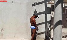 Brazilian Slut Takes Sausage in Ass at Barbecue