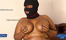 Big tits bbw enjoys sweet foreplay on her shaved pussy