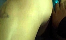 My stepmom talks to dad while I fuck her outdoors.