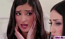 I licked sexy teen with stepmom