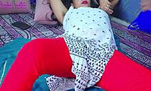 Hot ravinadesi stepsister strips naked for saloon man while shaving her hairy pussy