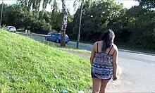 i flash public with banana and masturbate outdoor