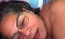 My stepmom talks to dad while I fuck her outdoors.