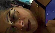 My stepmom talks to dad while I fuck her outdoors.