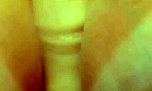 hot brunette teasing with titsfuck and butt plug anal