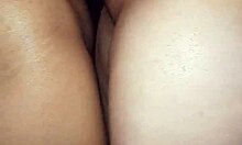 Latina girlfriend makes me cum in the bathroom with a blowjob