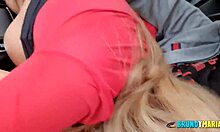 Mature Spanish MILF masturbates and fingers her big natural tits in front of husband