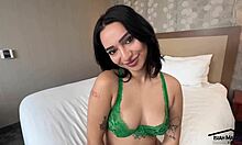 young tatted pierced petite gen z tries her first big black cock