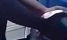 Ebony Teen Bends Over for Squirting Orgasm