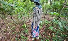 These amateur Thai villagers are having sex in the forest public 4K.
