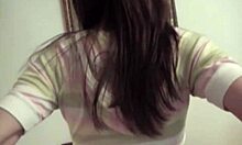 Brooke Skye rubs her tight pussy.