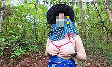 thai girl explores her wild desires in the forest with a homemade touch, 4k