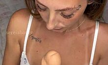 Loira, suck and finger your pussy!