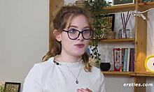 Ersties Luna Spoils Her Shaved Pussy With Dildo And Vibrator!