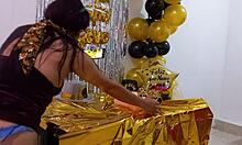 He's fucking his hot stepsister on her birthday. 'Dirty whore, find a psychologist!'